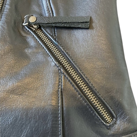 Harley-Davidson Genuine Leather Moto Jacket XS Studded Black - Picture 6 of 9